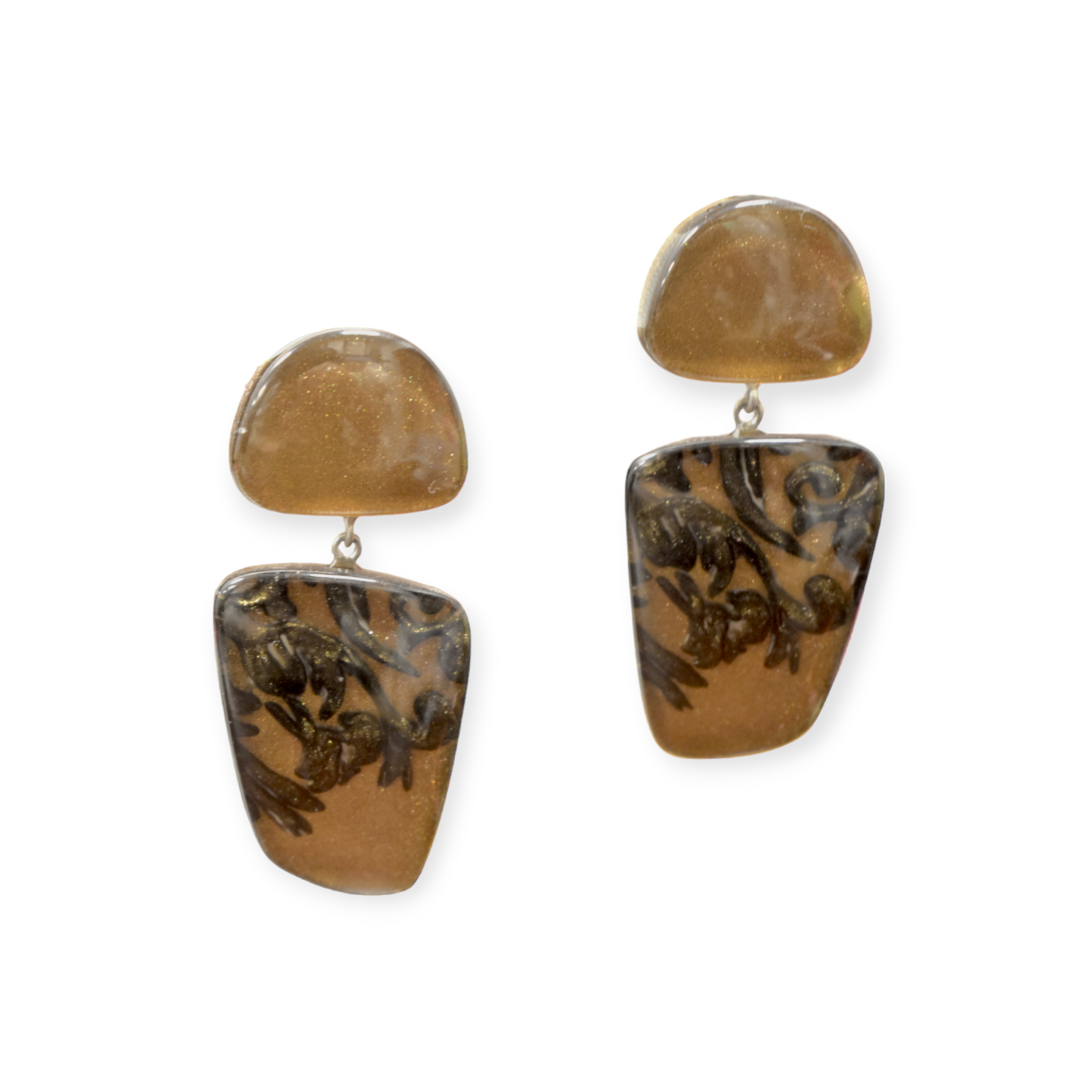 ZSISKA Brown Treasure Earrings