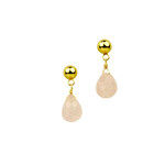 Q&H Stones Semi Precious Pink Stone Earrings