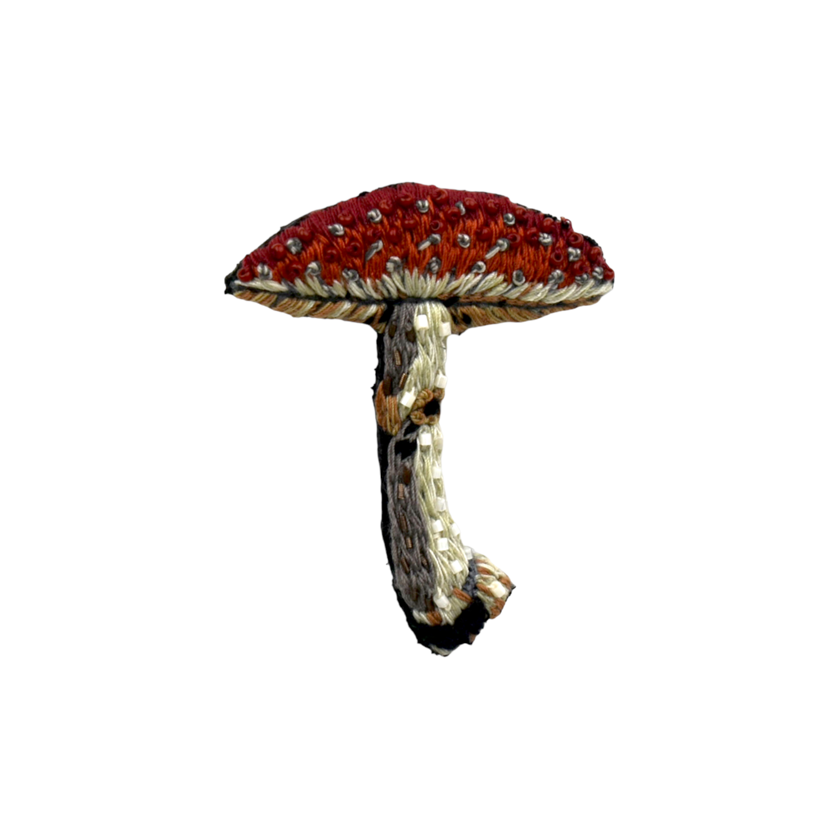 Amanita Mushroom Brooch Pin