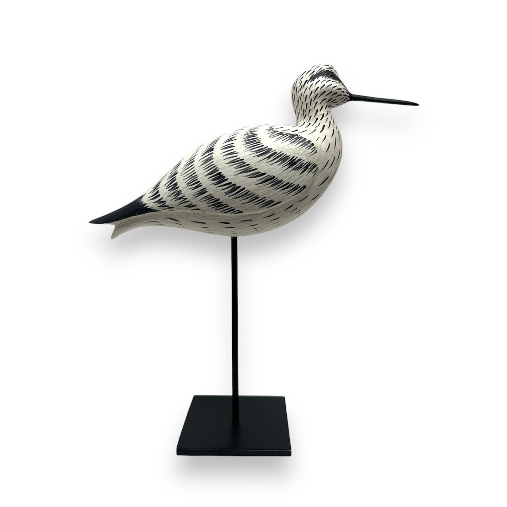 Willet Shorebird on Metal Display
