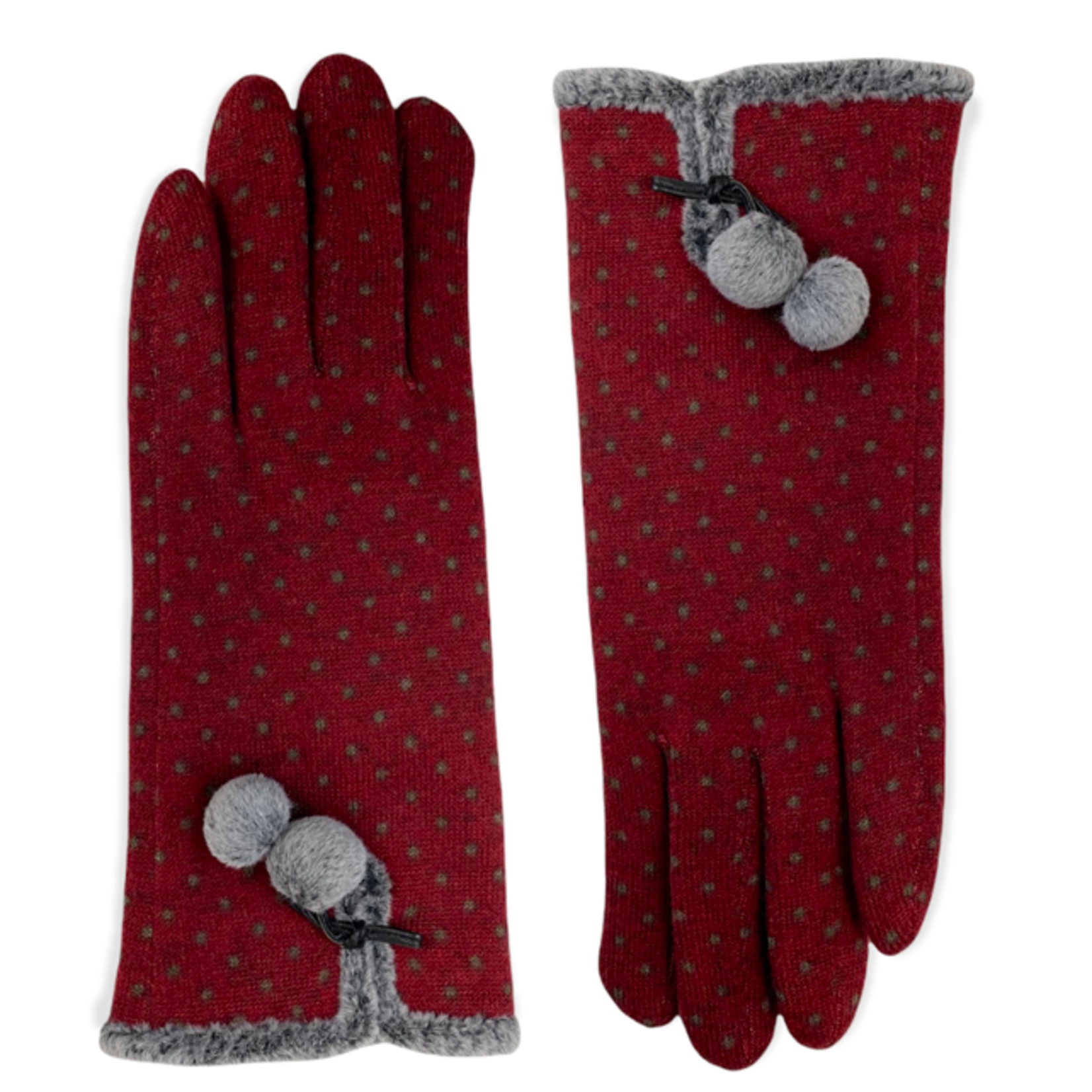 Shihreen Inc Wool Gloves Polka Dots