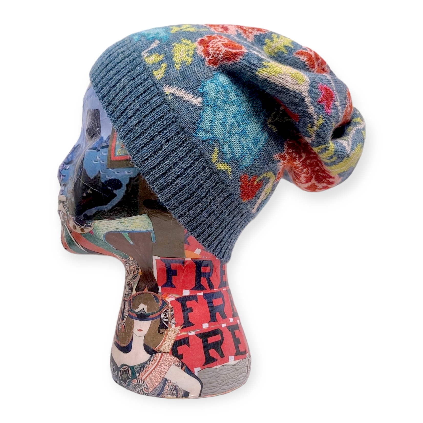 Melinda Intarsia Hat Blue