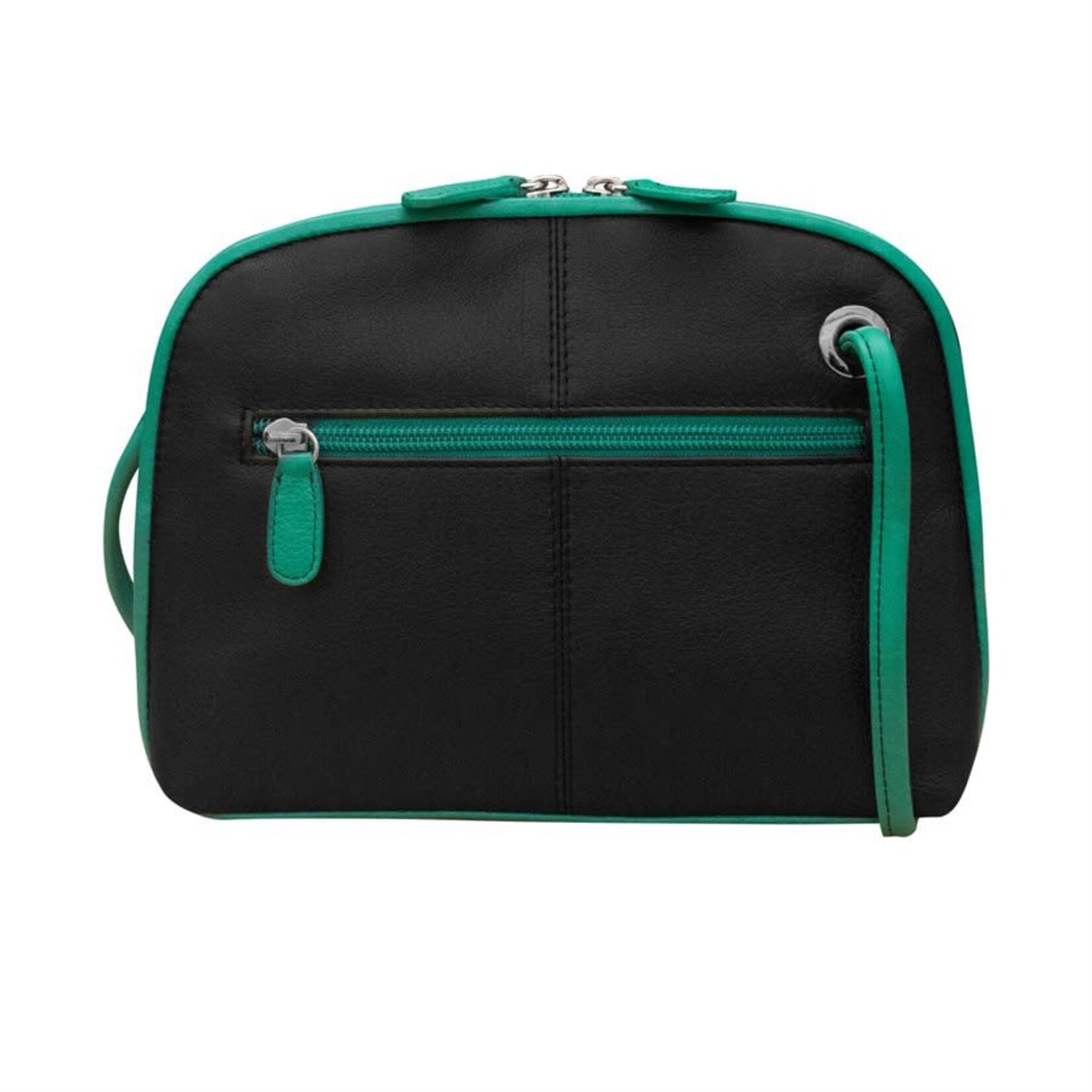 Dome Crossbody Black & Aqua