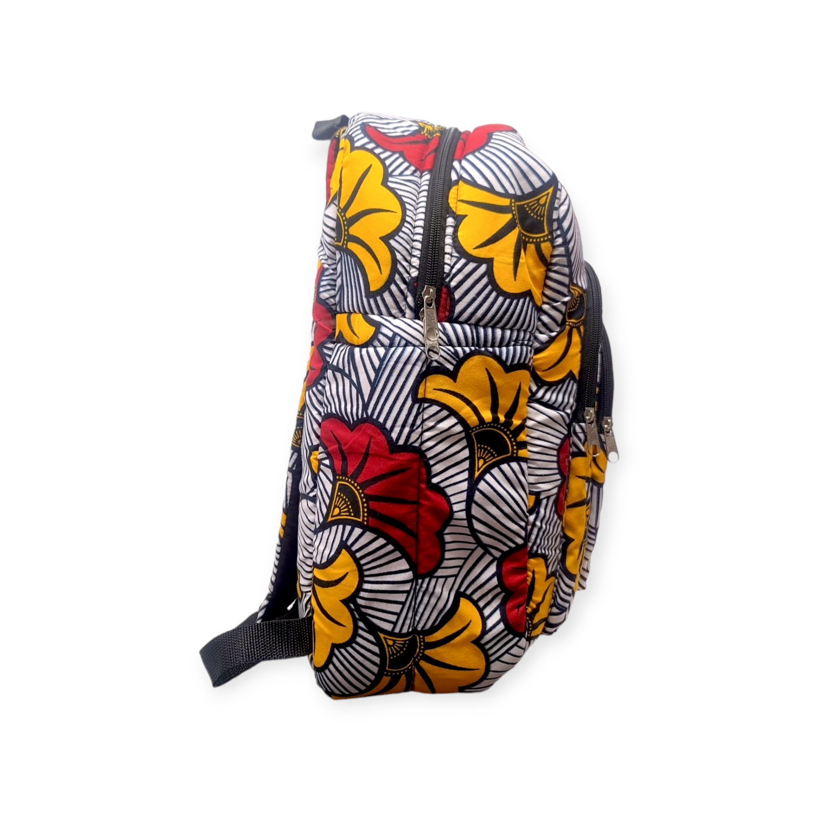 Maami Art African Print Cotton Large Backpack