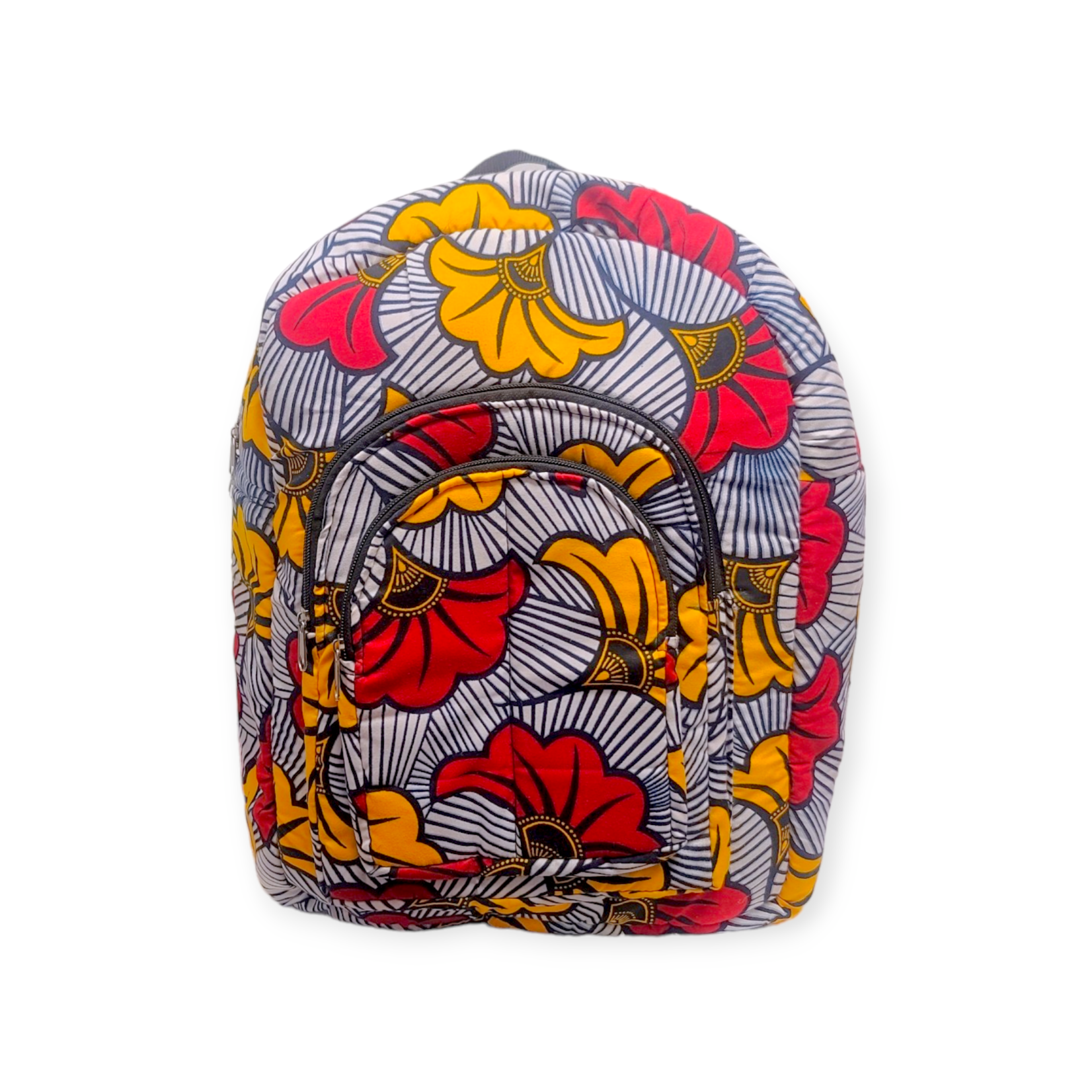 Maami Art African Print Cotton Large Backpack