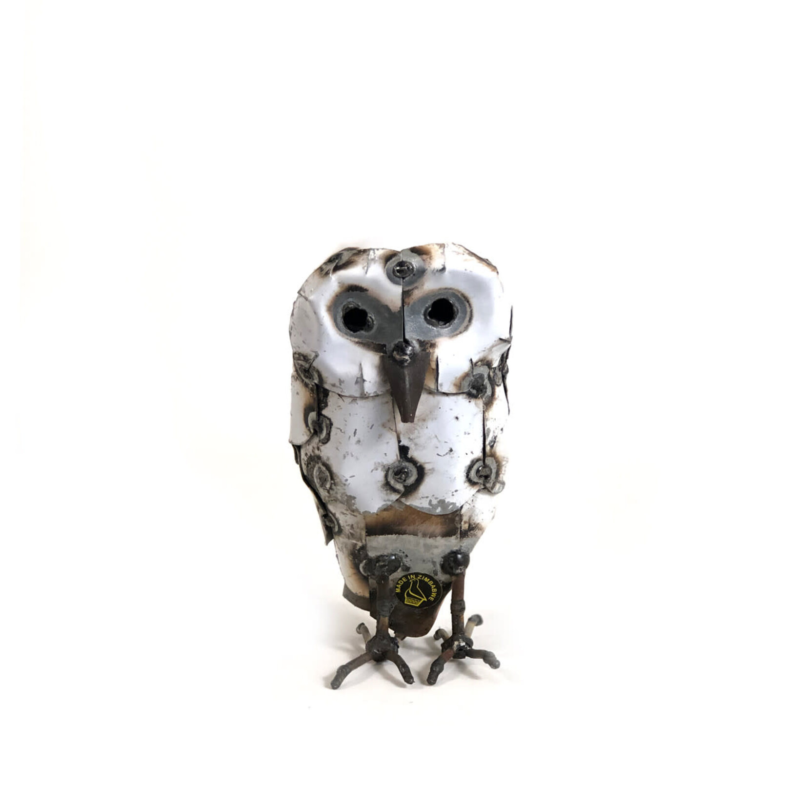 Mbare LTD Recycled Metal Snowy Owl