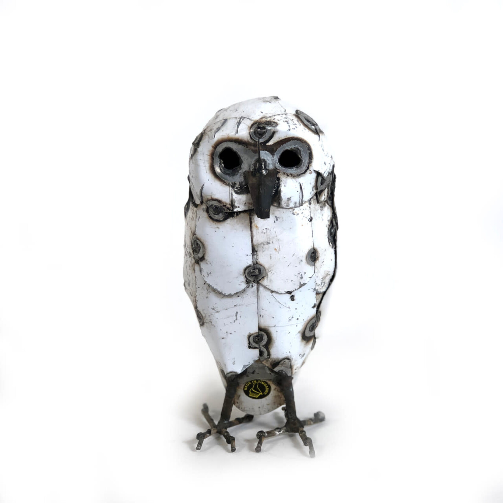 Mbare LTD Recycled Metal Snowy Owl