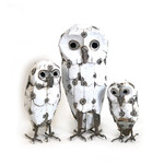 Mbare LTD Recycled Metal Snowy Owl