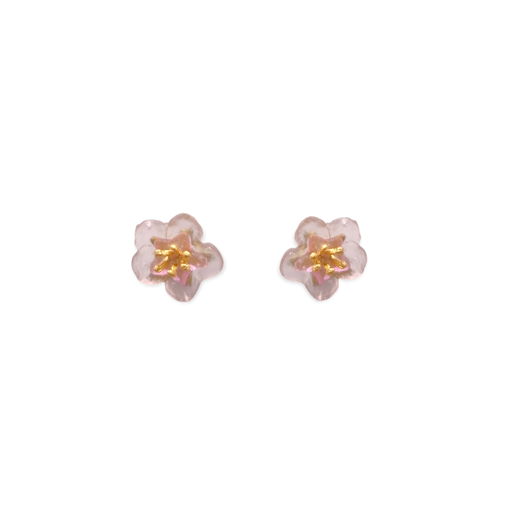 Michael Michaud Peach Blossom Stud Earring