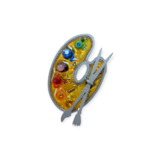 Seeka Jewelry & Judaica Seeka Painter's Palette Pin