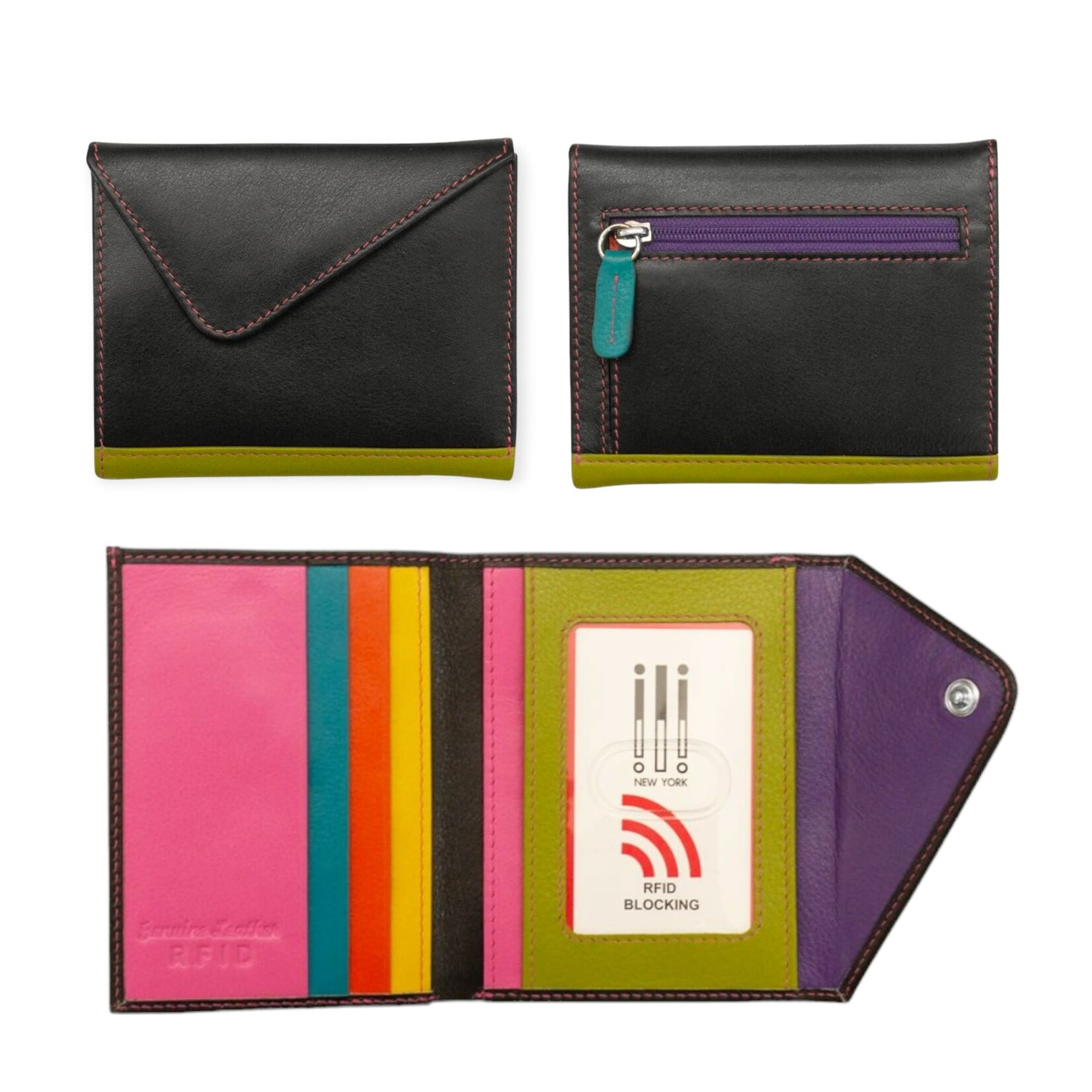 Mini Tri-Fold Asymmetrical Wallet