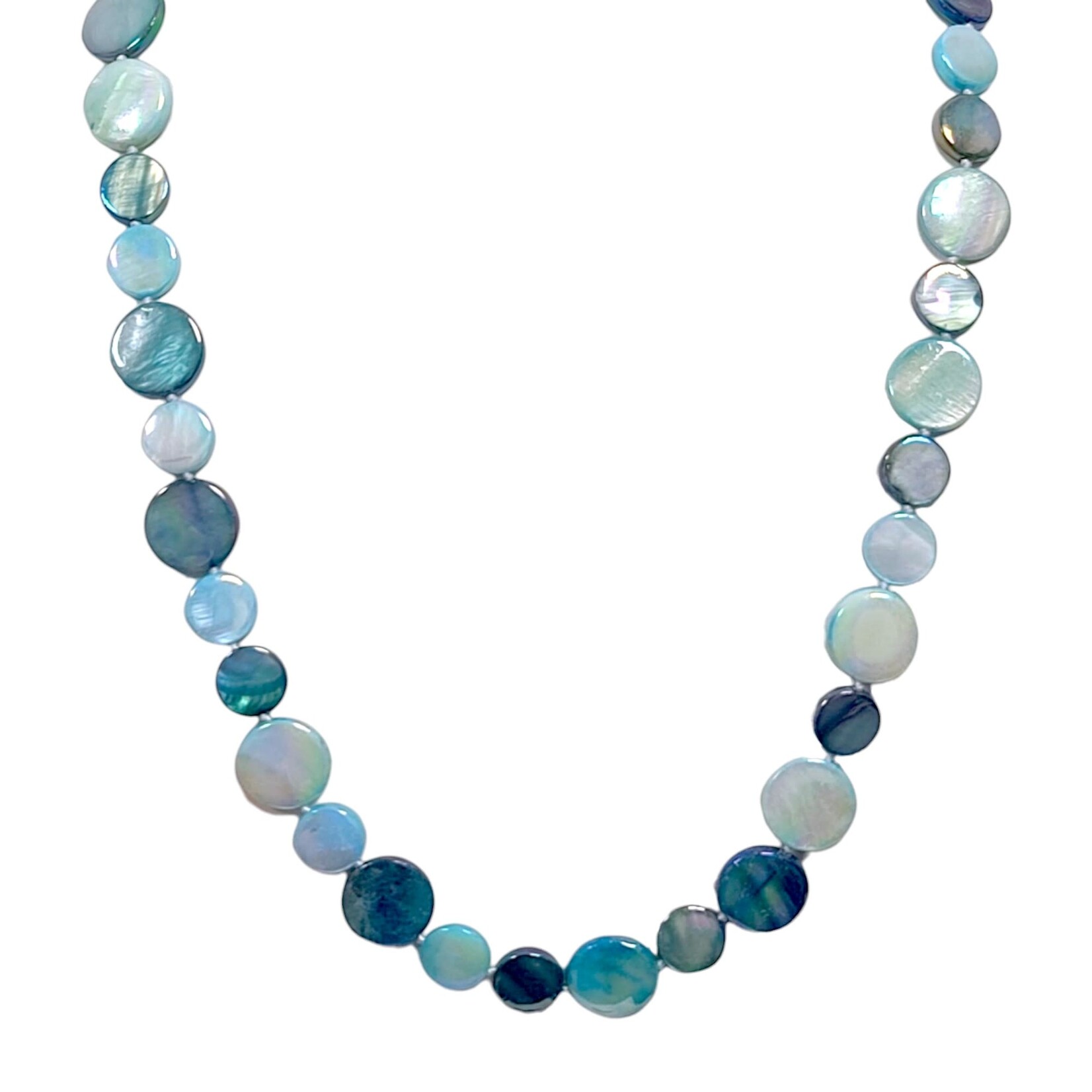 Mother Of Pearl Bead Necklace With Barrel Clasp (102 Inch) - Walmart.com