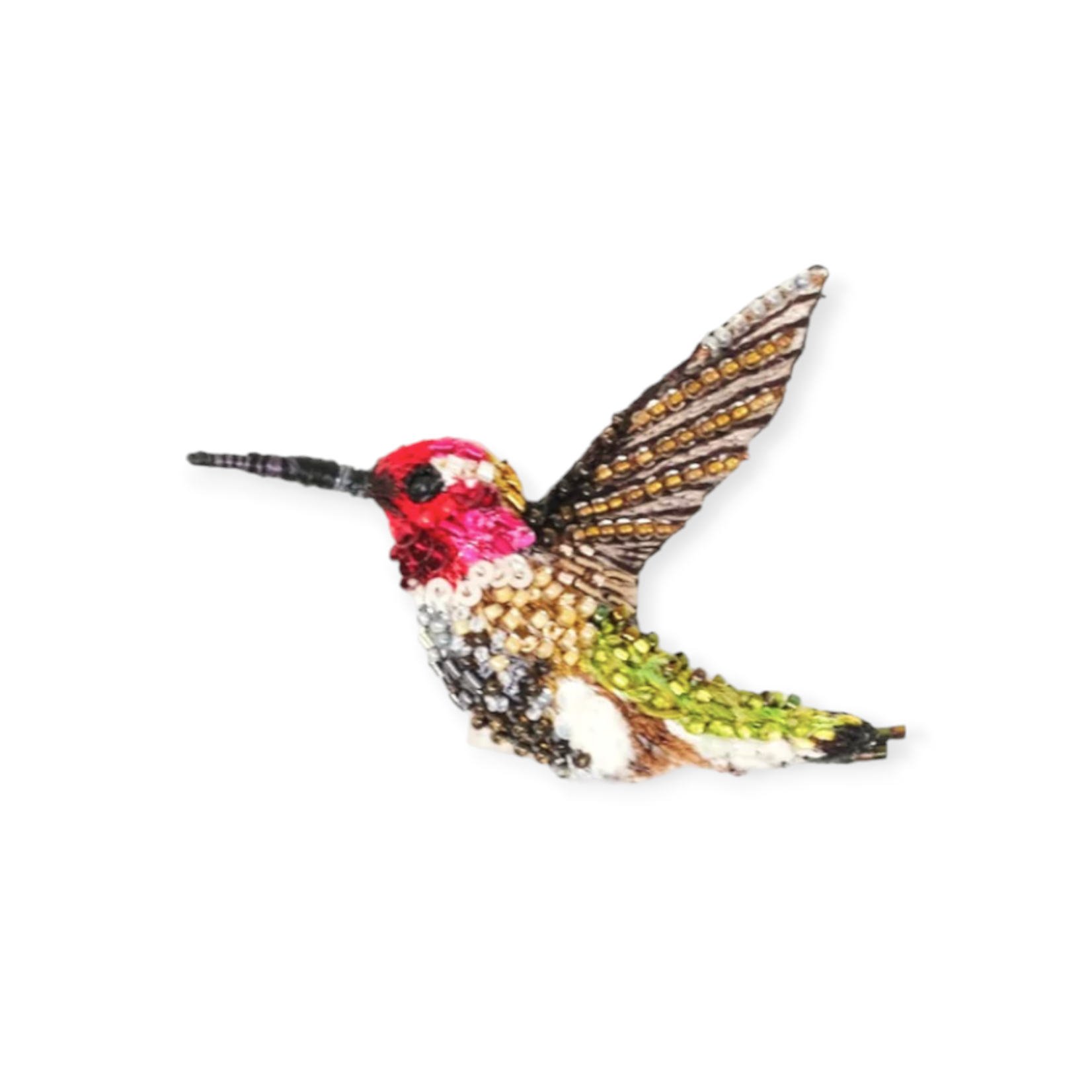 Sparkling Hummingbird Brooch Pin