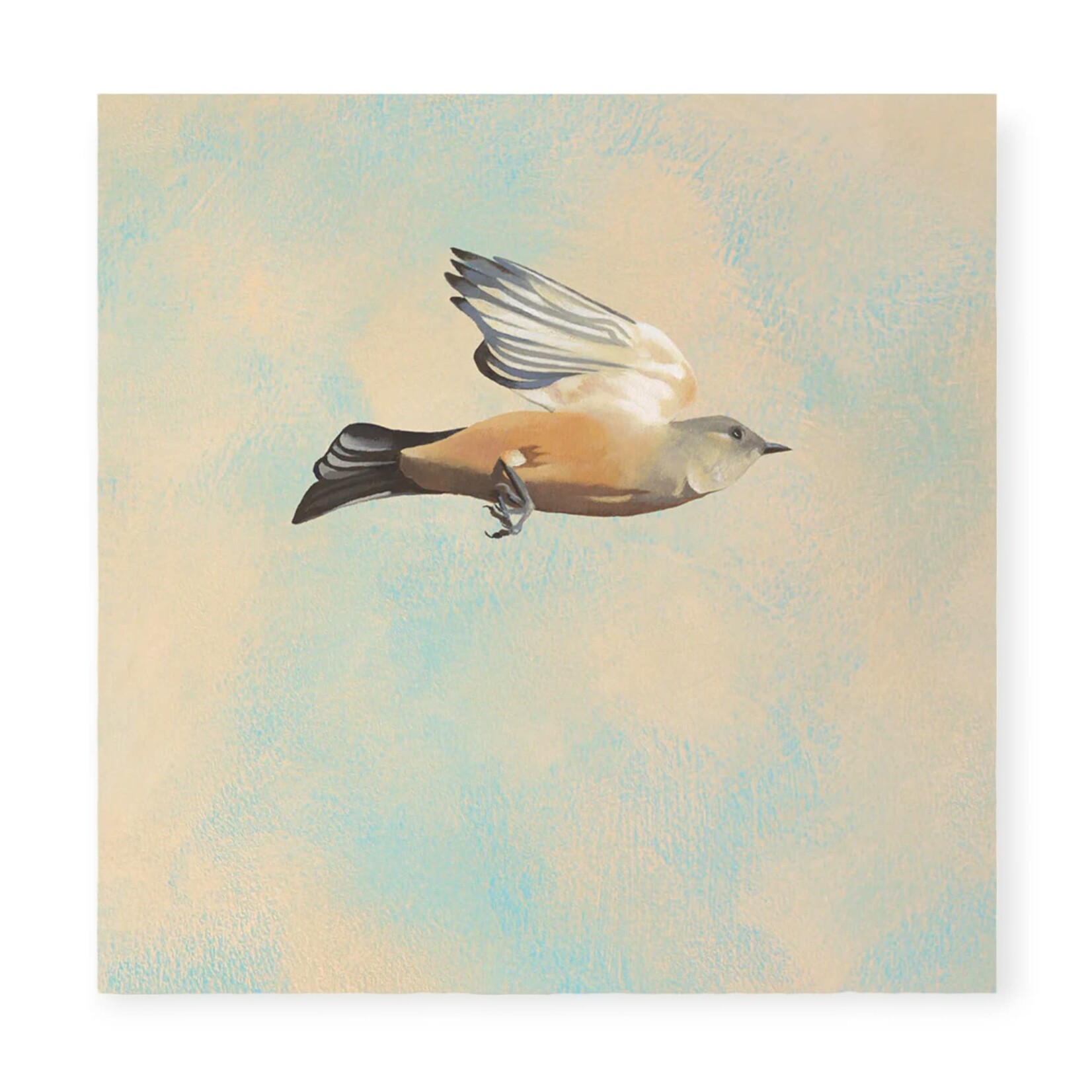 The Mincing Mockingbird Flycatcher In Flight Wall art