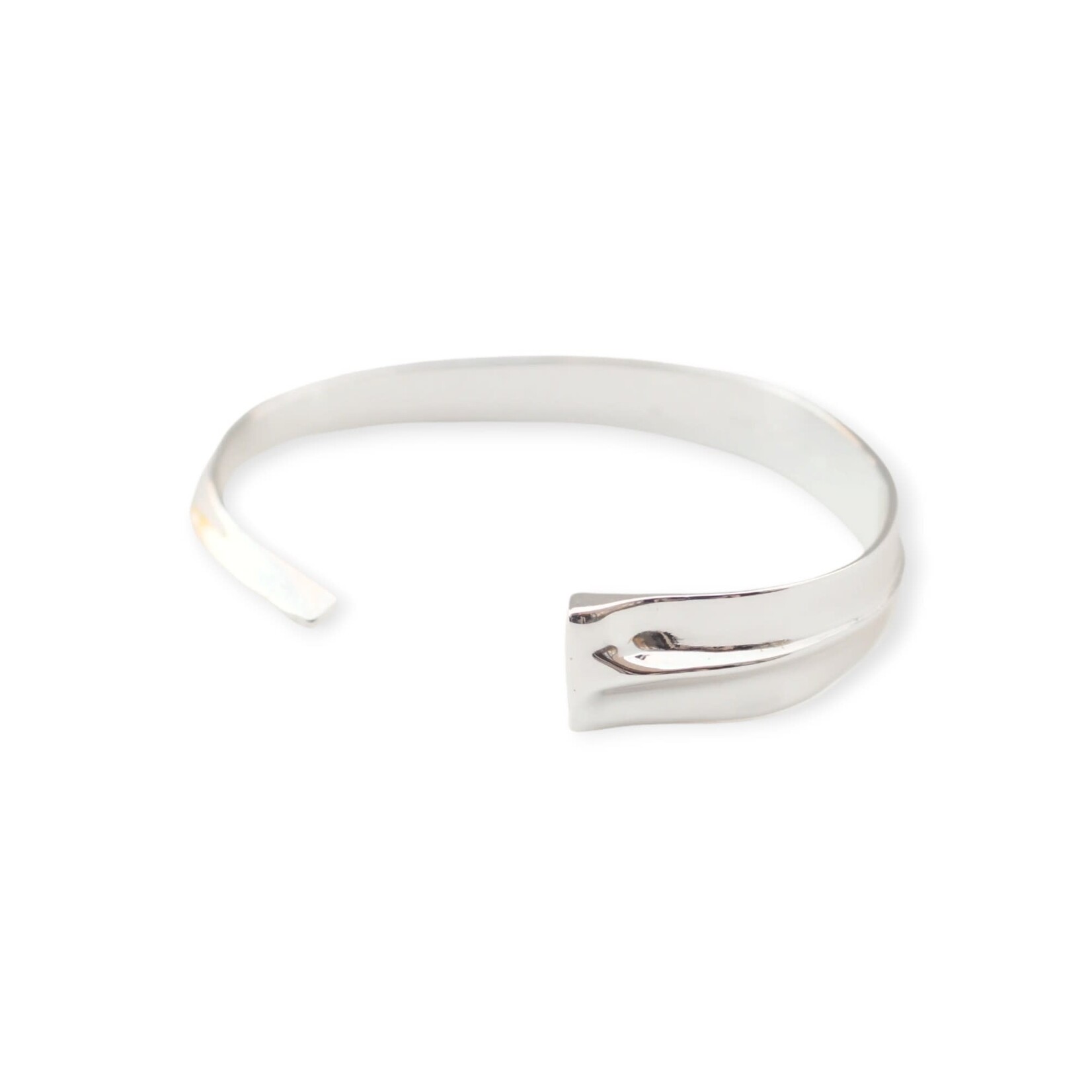 Amatostyle Fortitude Open Bangle Silver