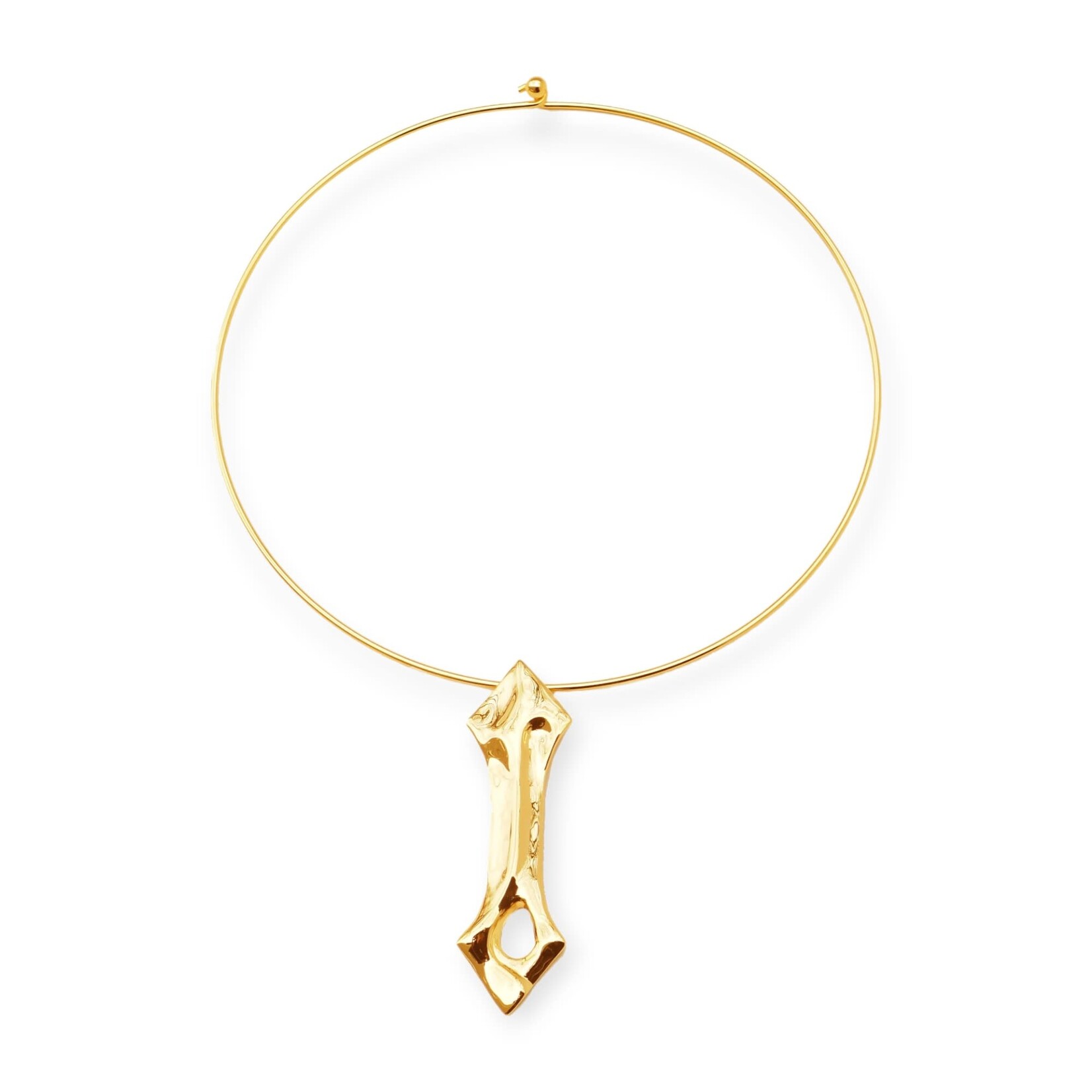 Amatostyle Fortitude Double Arrow Choker Gold