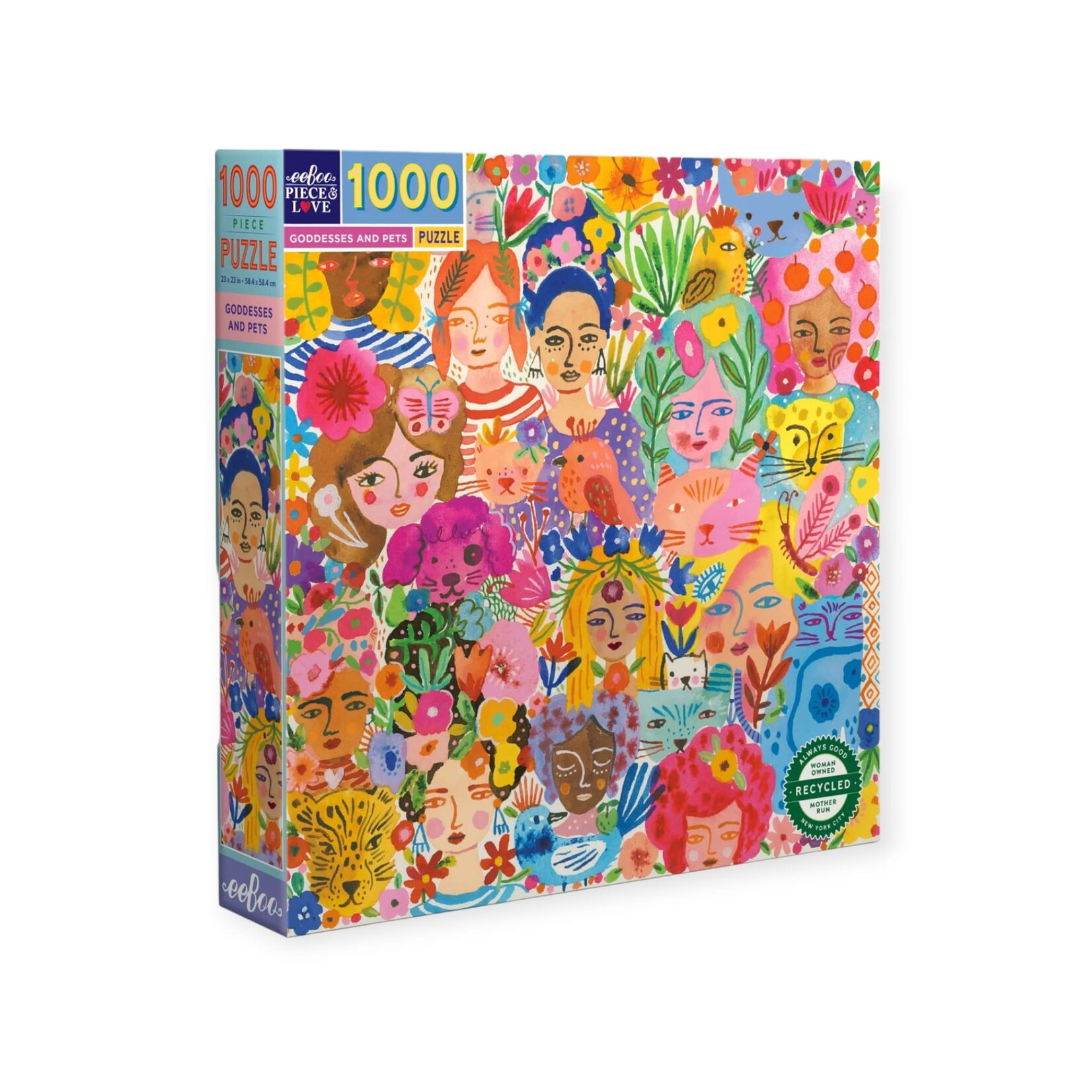 Eeboo Goddesses & Pets1000 Piece Puzzle