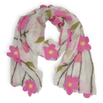 Pomegranate Moon Flower Blossom Scarf