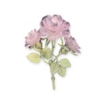 Michael Michaud Blushing Rose Statement Brooch