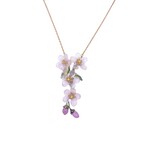 Michael Michaud Peach Blossom "Y" Necklace