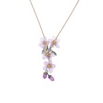 Peach Blossom "Y" Necklace