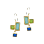 Michael Vincent Michaud Mosaic Wire Earrings Small