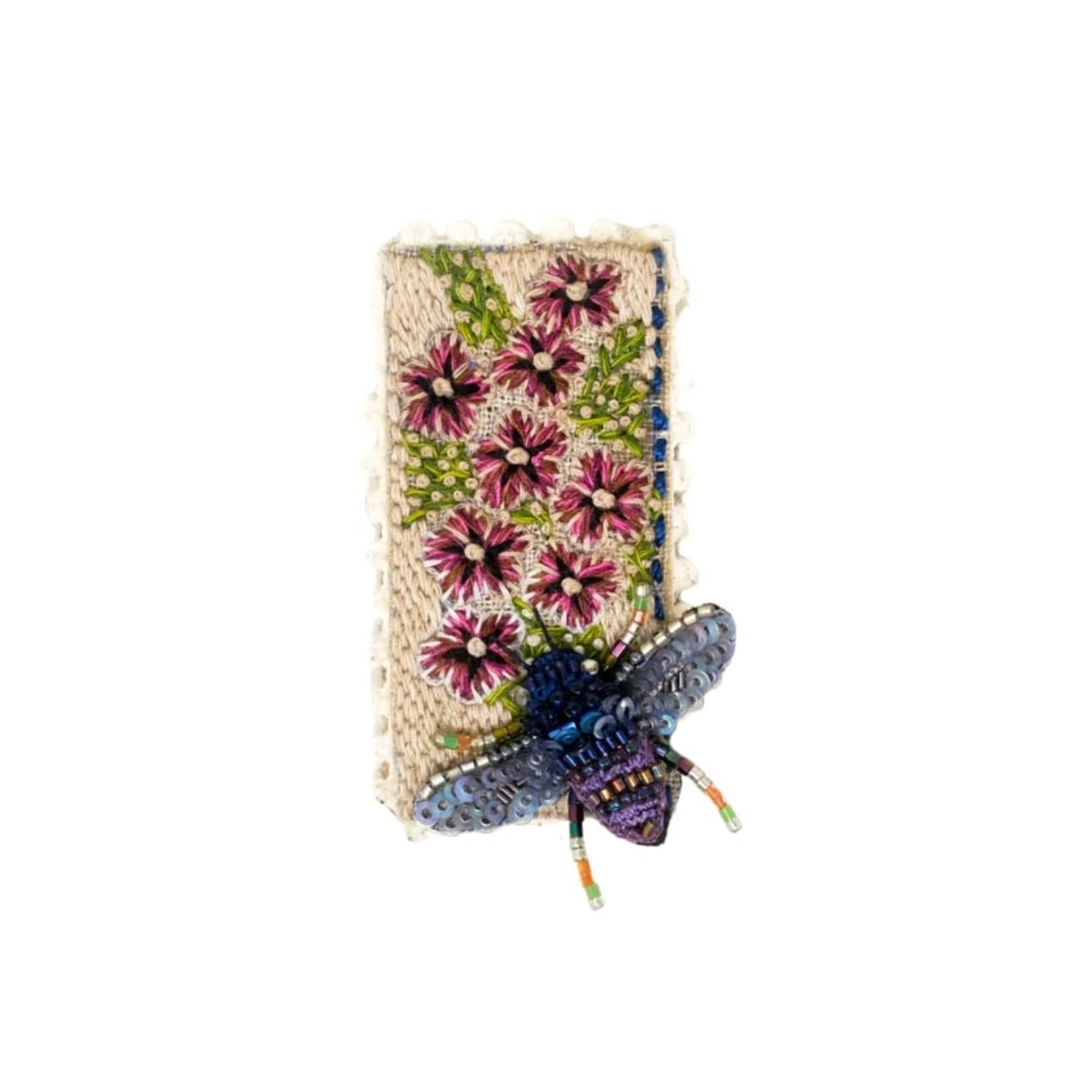 Bee with Flowers Pin