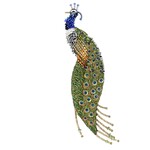 Indian Peacock Brooch Pin