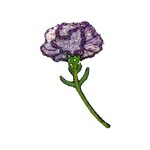 Purple Carnation Brooch Pin