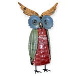 Everyday Artifact 20 Recycled Metal Upright Owl
