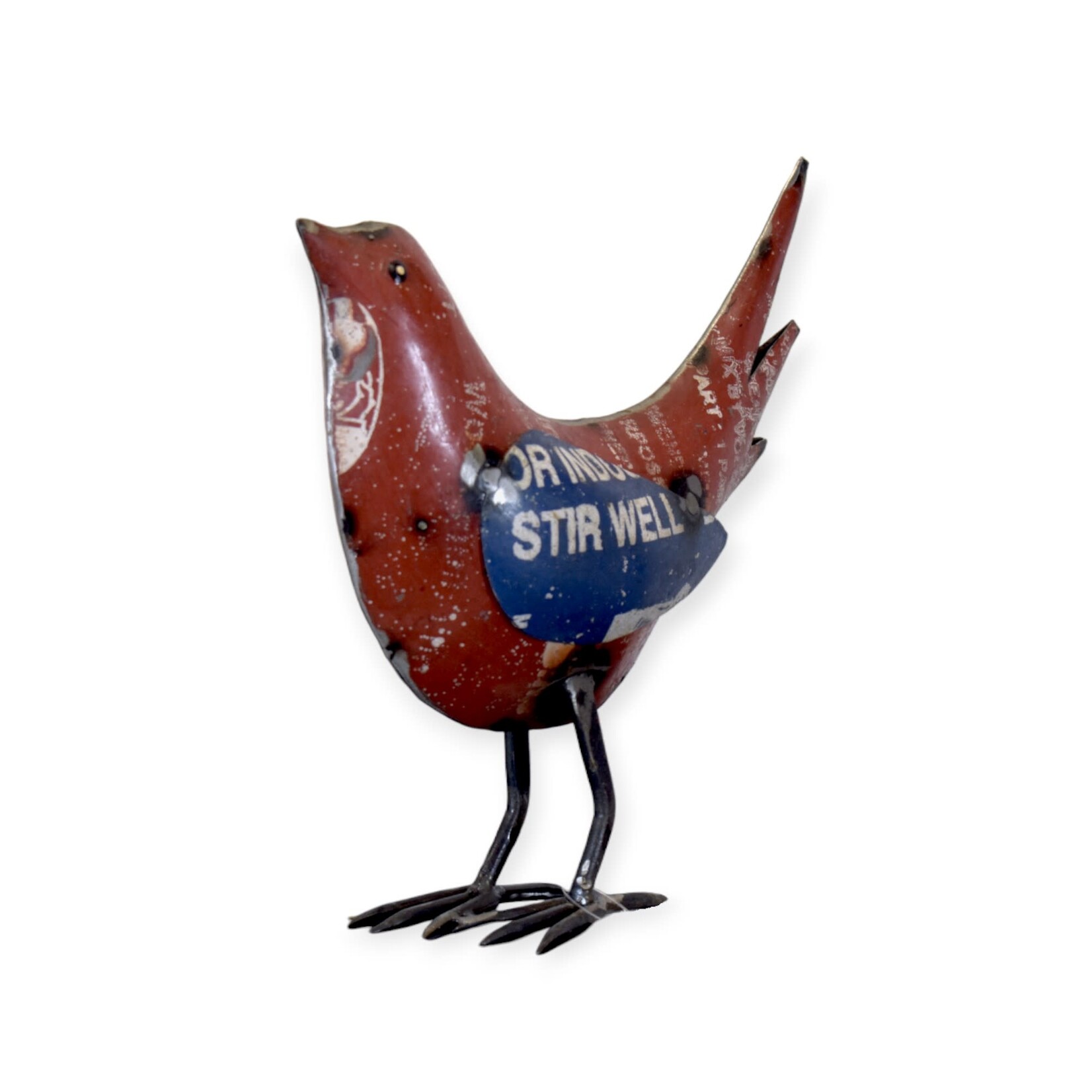 Everyday Artifact 20 Recycled Iron Bird Red