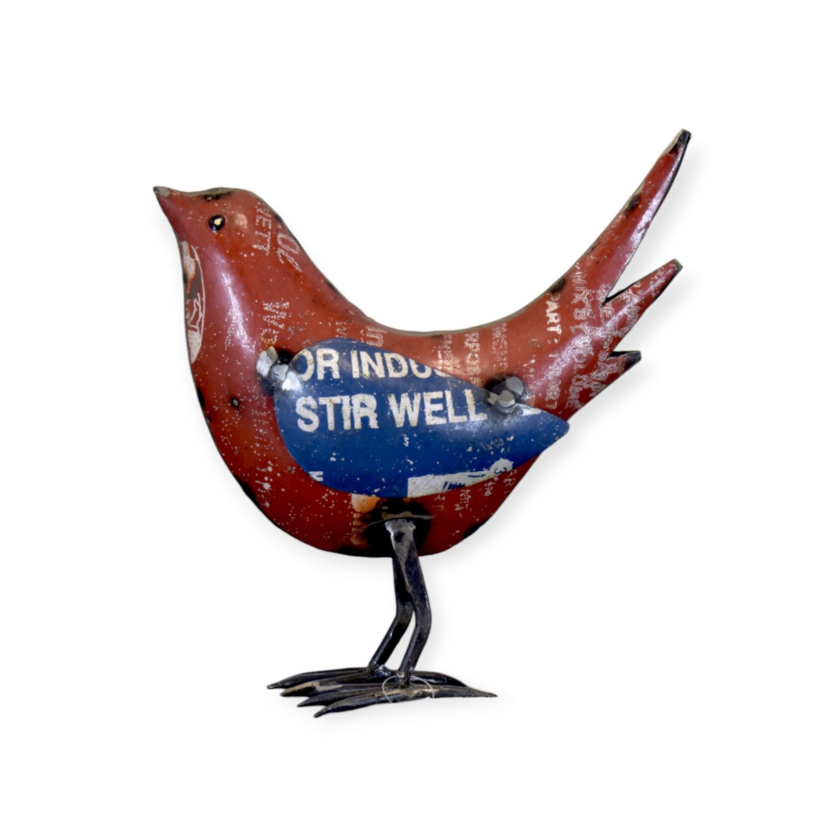 Everyday Artifact 20 Recycled Iron Bird Red