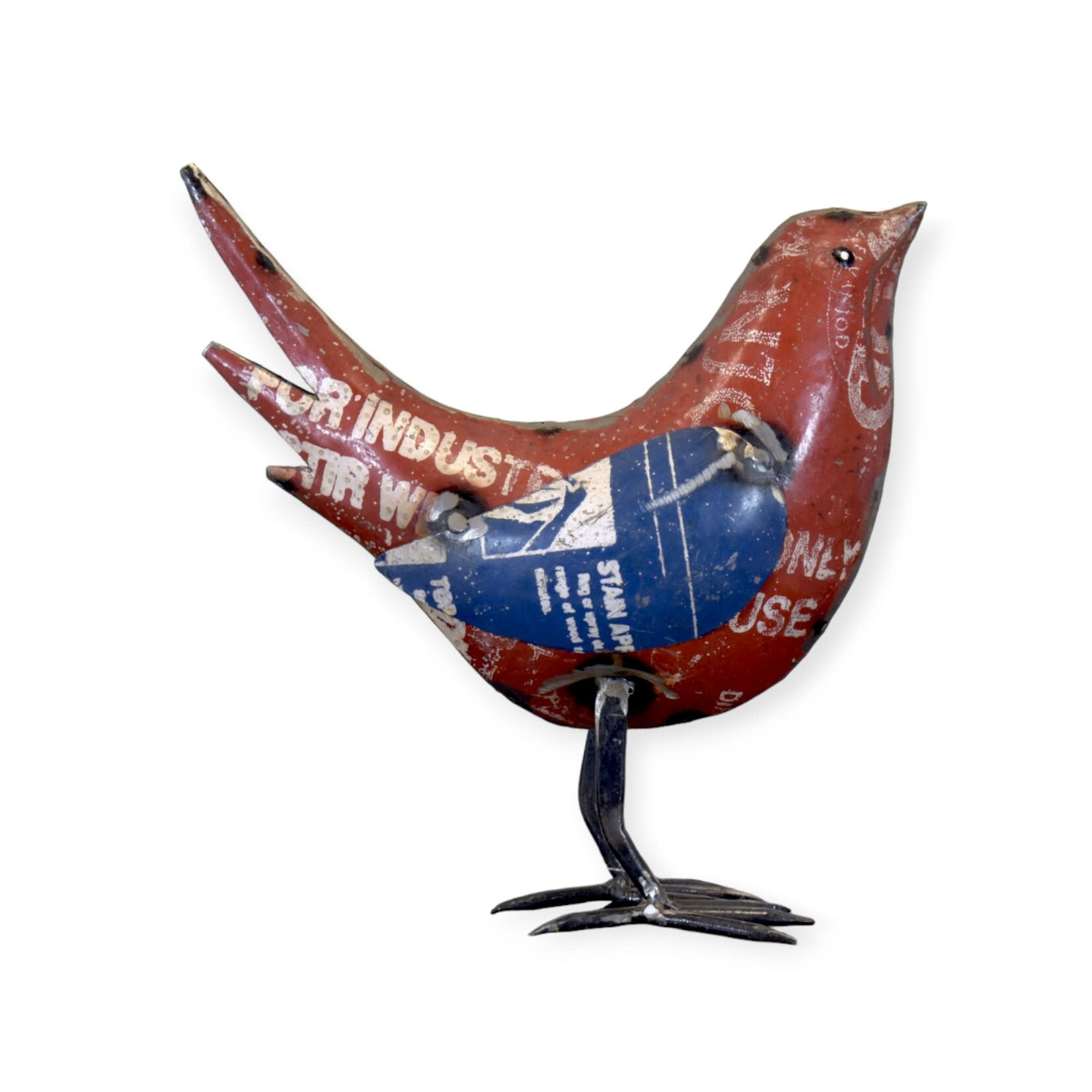 Everyday Artifact 20 Recycled Iron Bird Red