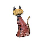 Everyday Artifact 20 Recycled Metal Sitting Cat