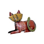 Everyday Artifact 20 Recycled Metal Resting Cat