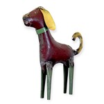 Everyday Artifact 20 Recycled Iron Tall Dog Red