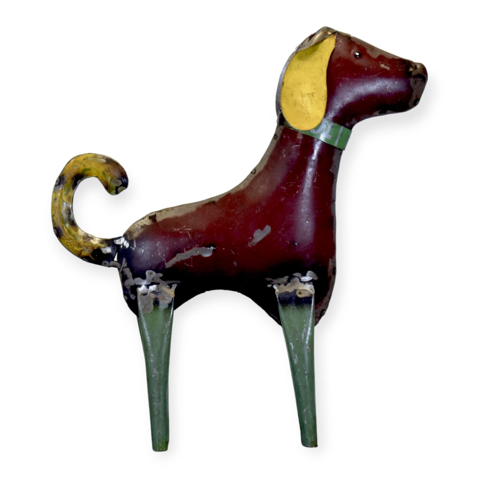 Everyday Artifact 20 Recycled Iron Dog Red
