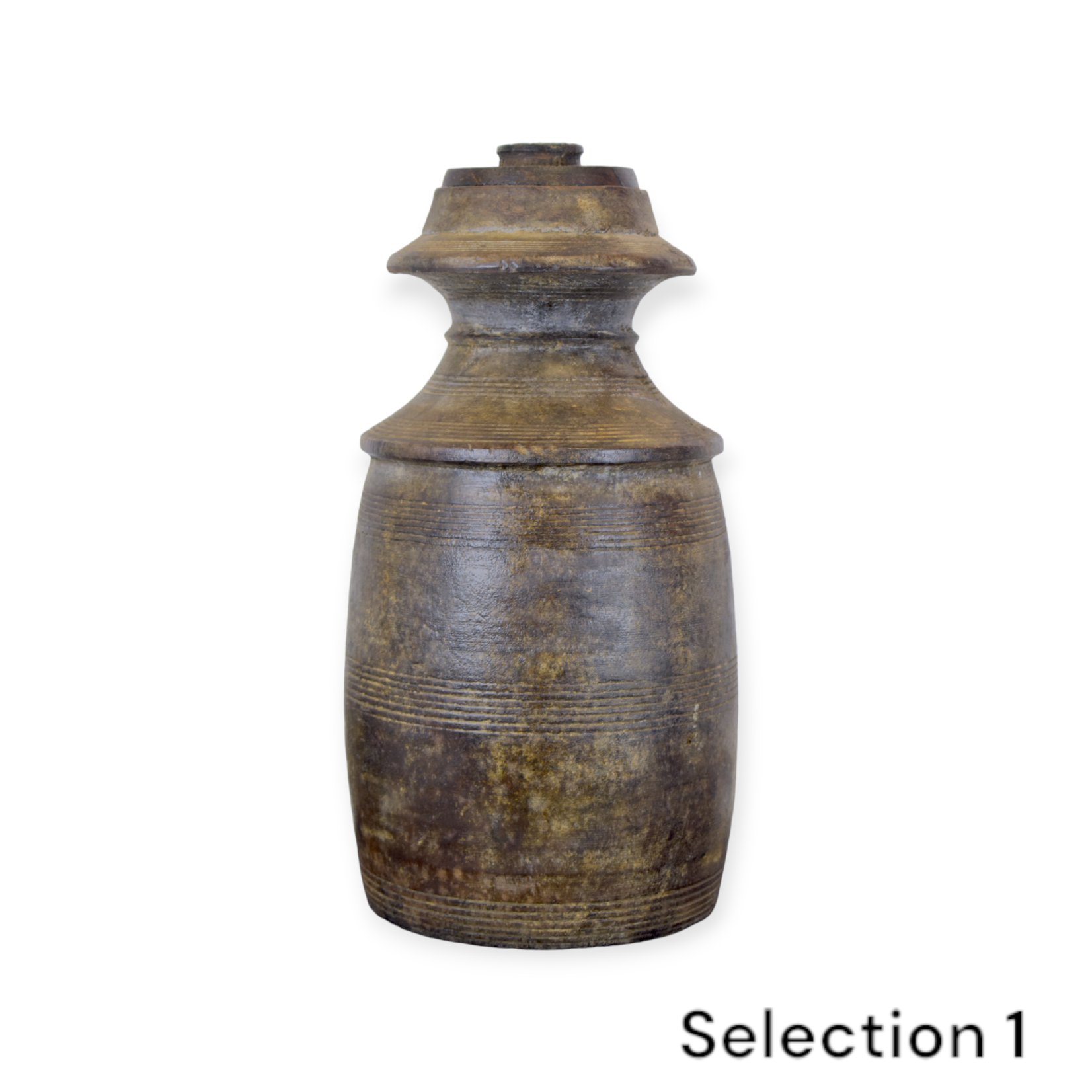 Blue Ocean Traders Vintage Wood Spice Pot