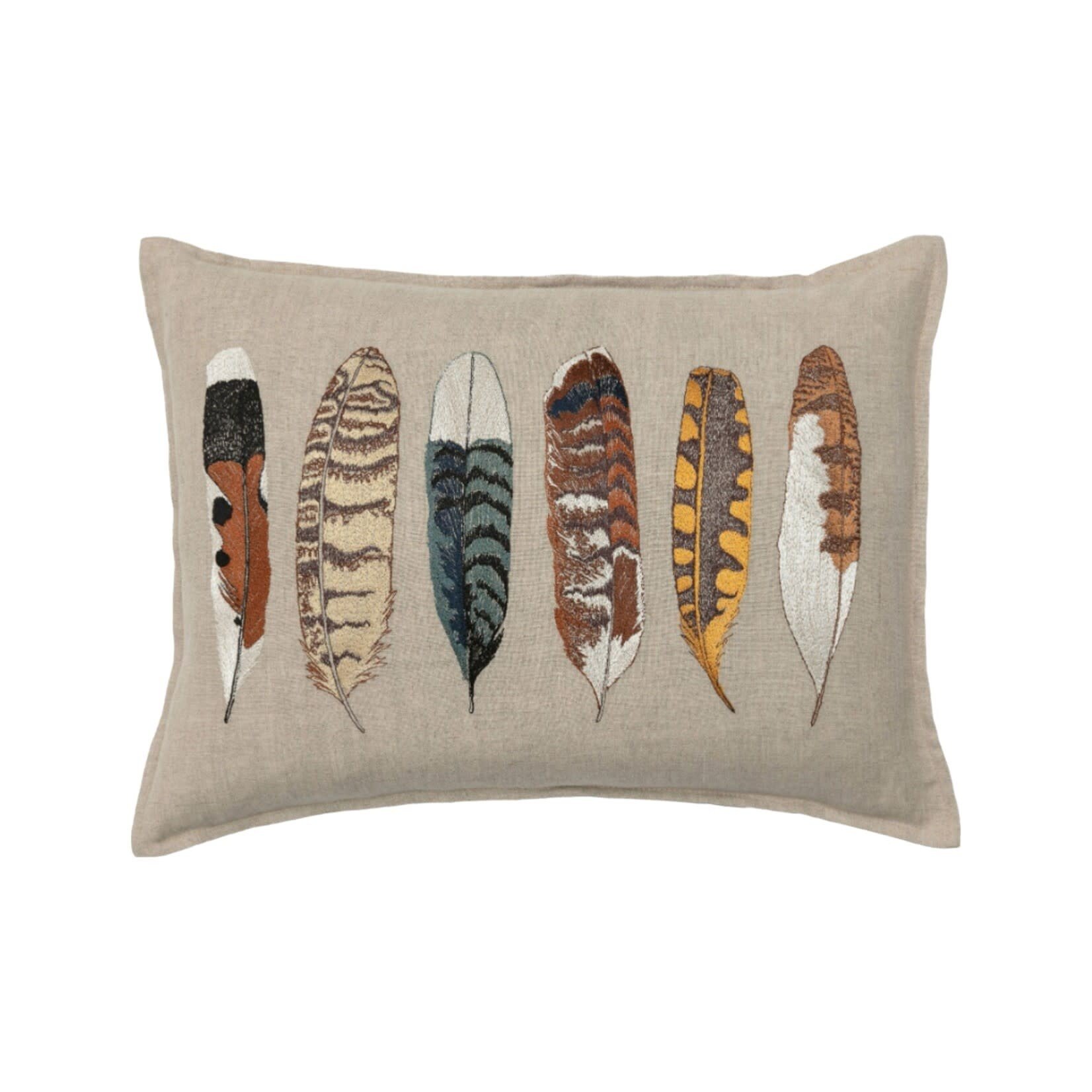 Coral & Tusk Feathers Pillow