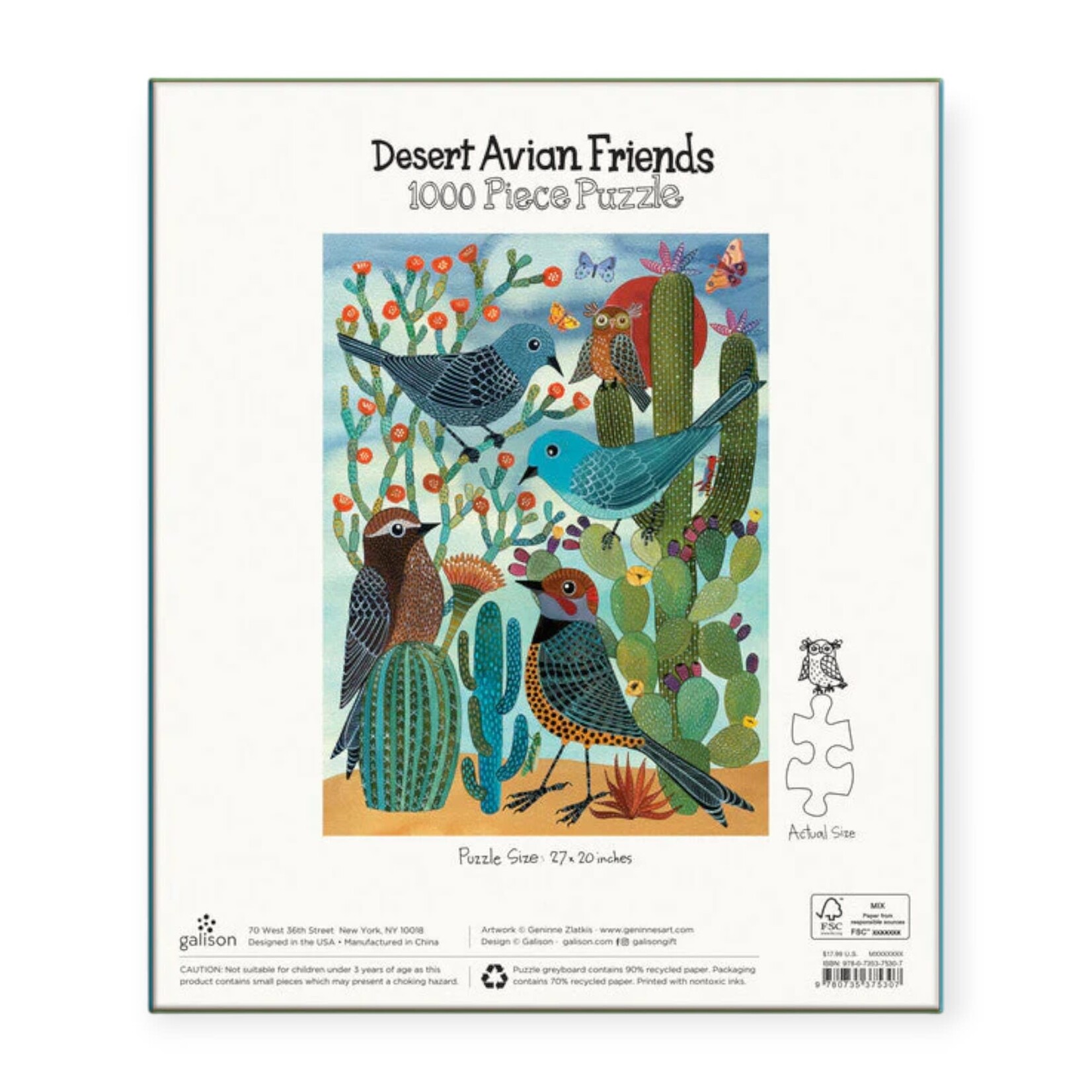 Chronicle Books Desert Avian Friends 1000pc Puzzle
