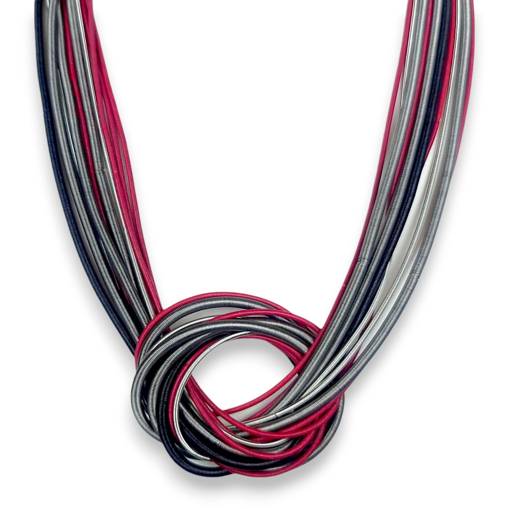 Piano Wire Knot Necklace