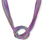 Large Piano Wire Knot Necklace