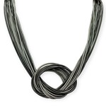 Large Piano Wire Knot Necklace