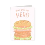 Smudge Ink Dad You're My Hero Father's Day Card
