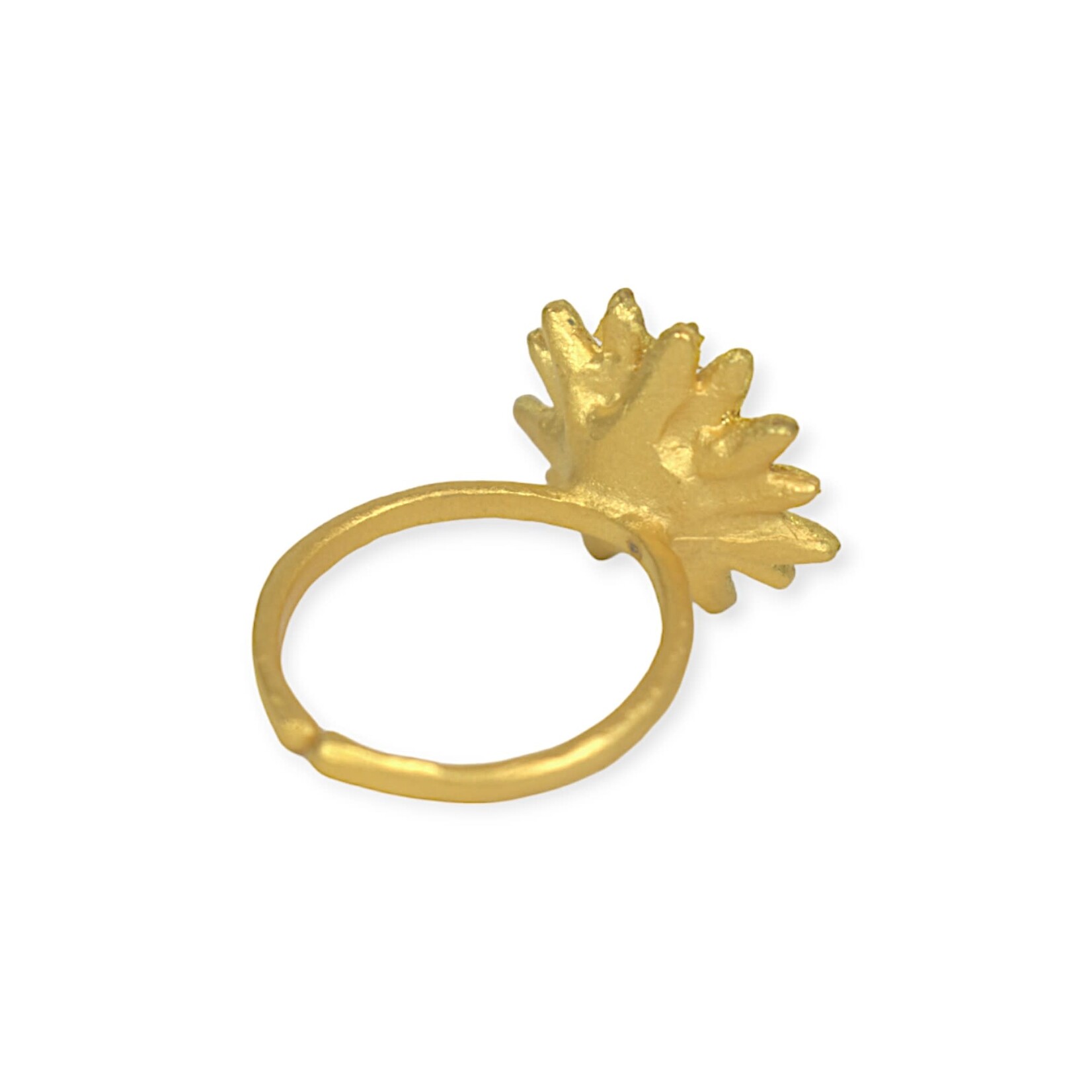 Michael Michaud Sunflower with Druzy Ring
