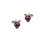 Michael Michaud Cranberry Stud Earring