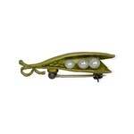 Michael Michaud Peapod 3 Pearl Pin