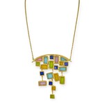 Michael Vincent Michaud Mosaic Statement Necklace