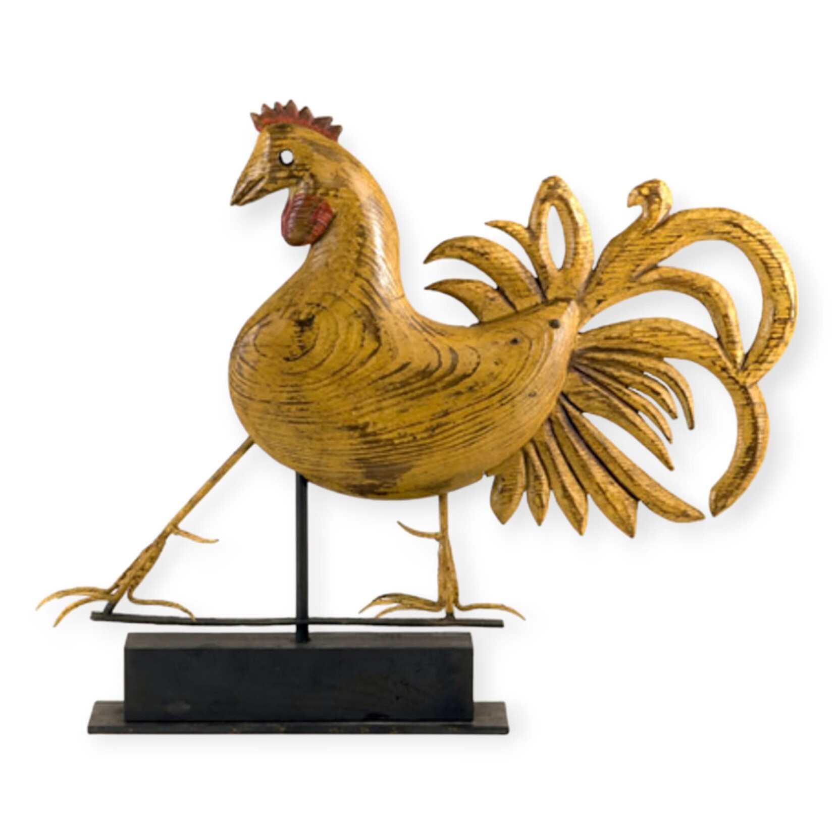 Yellow Rooster Weather Vane