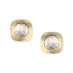 Marjorie Baer Accessories Inc. Layered Squares Cutout Circle Clip Earring